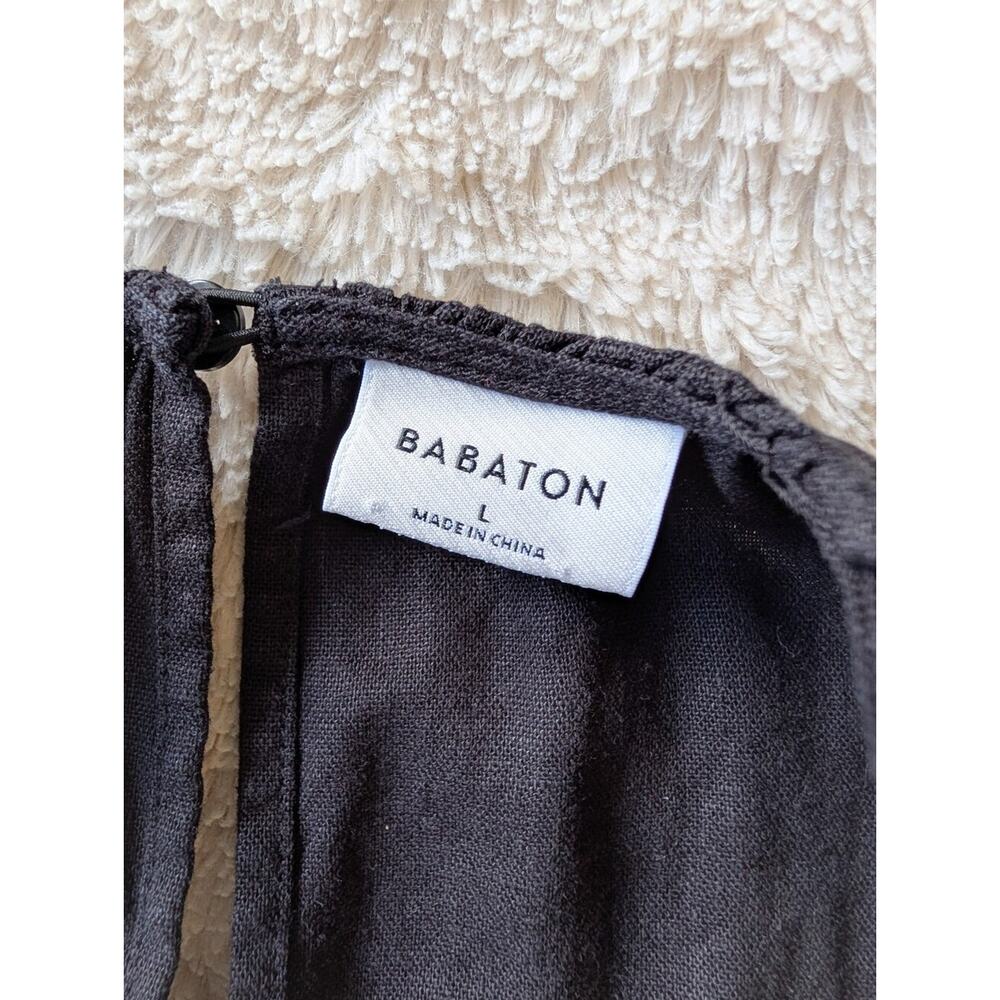 Aritzia Babaton Ban Linen Blend Halter Mini Dress - Picture 4 of 5
